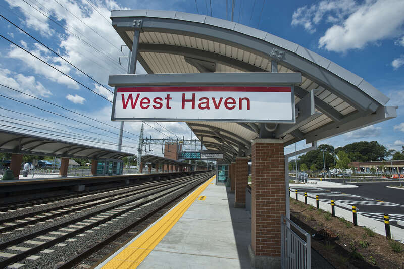 Metro-North Railroad's newest station, in West Haven, Conn., opened for business on Sunday, August 18, 2013.

Photo: Metropolitan Transportation Authority / Patrick Cashin.