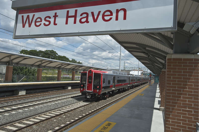 Metro-North Railroad's newest station, in West Haven, Conn., opened for business on Sunday, August 18, 2013.

Photo: Metropolitan Transportation Authority / Patrick Cashin.