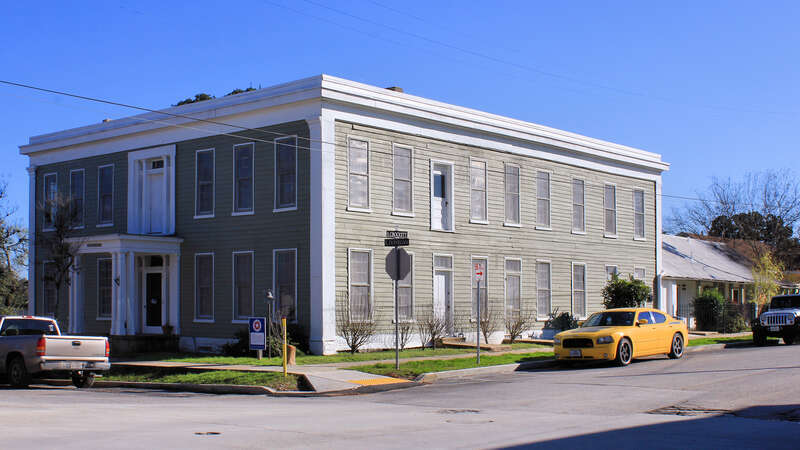 The historic Magnolia Hotel in Seguin Texas was built in 1853. It became an apartment house, a private residence and is now a hotel again. The hotel was listed on the National Register of Historic Places on December 15, 1983 as a contributing