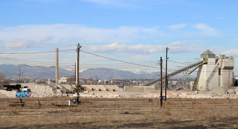 A view of Martin Marietta Materials' Quivas Ready Mix plant, located at 1145 Quivas Street in Denver, Colorado.