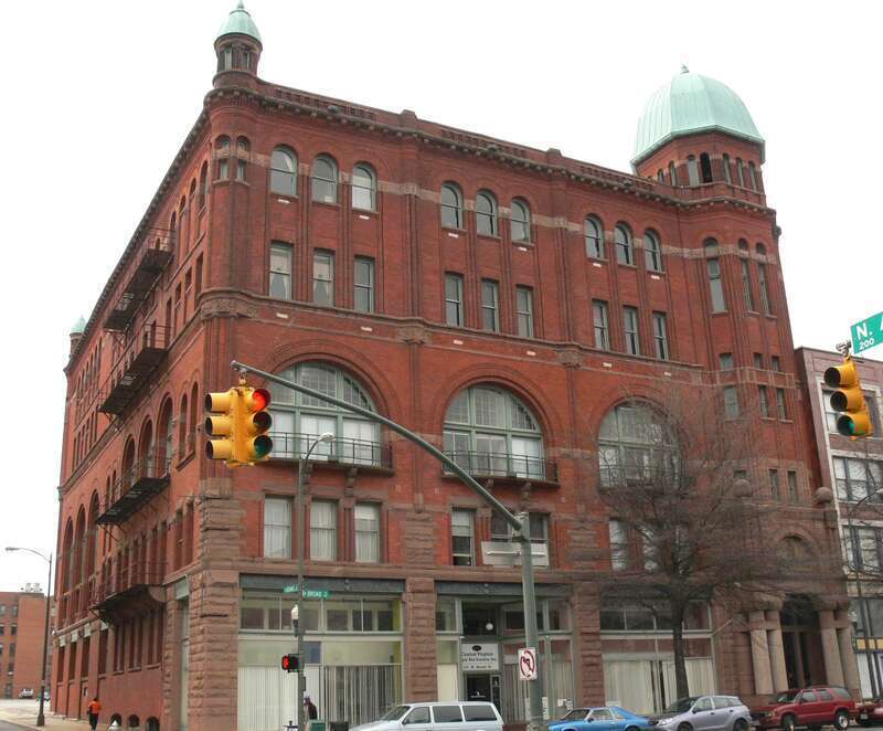 The Masonic Temple building on Broad Street, Richmond, Virginia