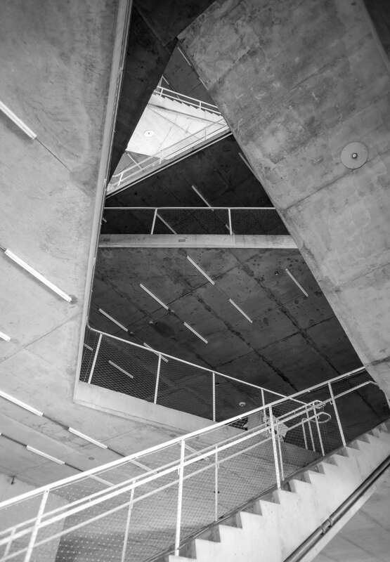 Herzog&amp;Demeuron car park.