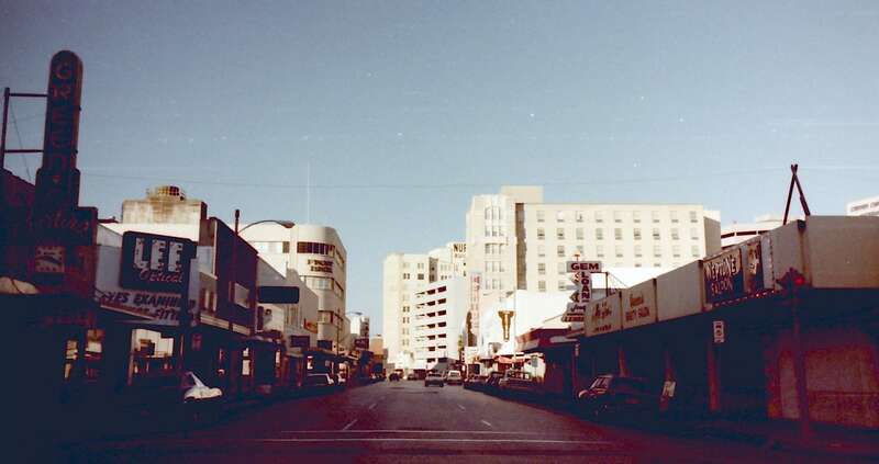 Looking north from Williams St.