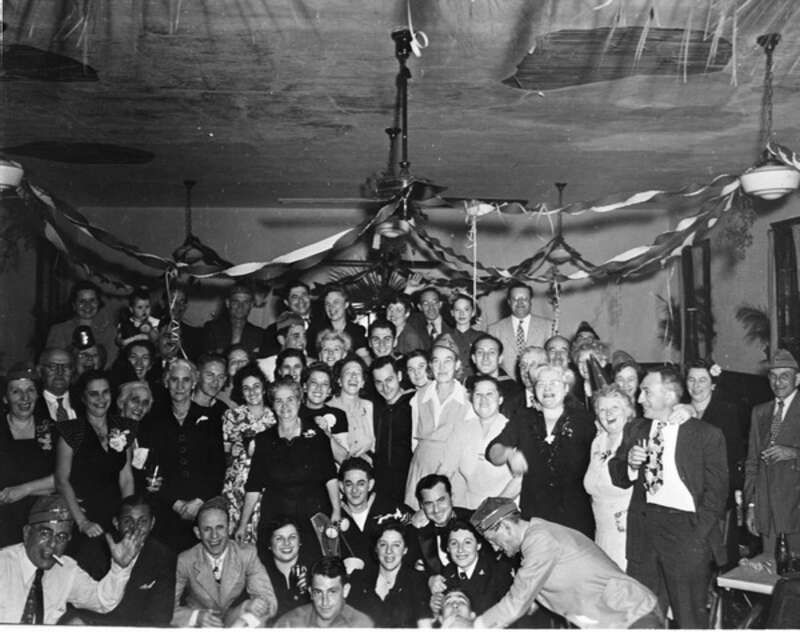 Local call number: ms25845
Title: New Year's Eve Party at the Sanford Jewish Community Center: Sanford, Florida
Physical descrip: 1 photonegative: b&amp;w; 4 x 5 in.
Date: December 31, 1944
Series Title: MOSAIC Collection
Repository: State Library