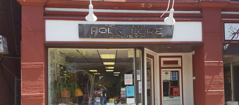 The Capital District Tourism Gnome visits the headquarters of the New York Folklore Society in Schenectady, New York.