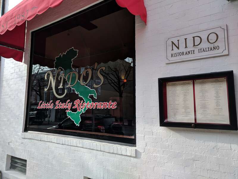 Nido's Little Italy Ristorante, an Italian restaurant in Downtown Frederick, Frederick, Frederick County, Maryland.