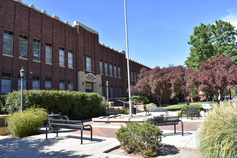 North Junior High School, formerly known as Boise Junior High School (1937), in Boise, Idaho, was designed by w:Tourtellotte &amp; Hummel and constructed with funds provided by the w:Works Progress Administration.