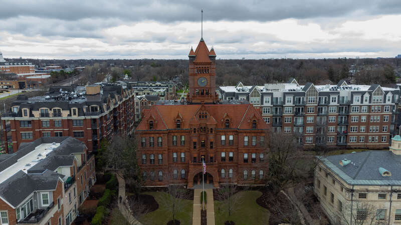 The Old DuPage County Courthouse in Wheaton, IL.
