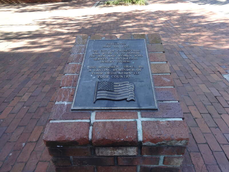 Operation Desert Storm memorial next to Alachua County Courthouse, Gainesville, Alachua County, Florida