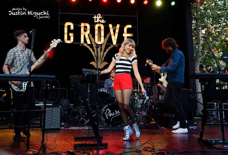 Phases performing live at The Grove shopping center in Los Angeles California on Wednesday July 13th, 2016. Part of the "Grove Sounds" series of free concerts presented by Citi Private Pass.