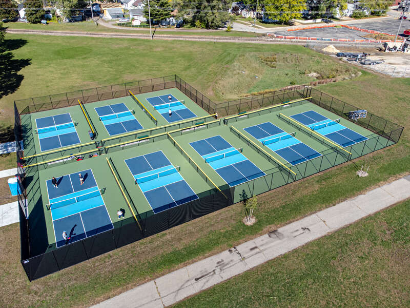 Pickleball court in La Crosse, Wisconsin