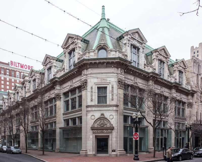 Providence Journal Building, Providence, RI. 203 Westminster St. (northeast corner of Eddy St.). Peabody and Stearns, 1906. "one of Providence's best early 20th century commercial buildings."