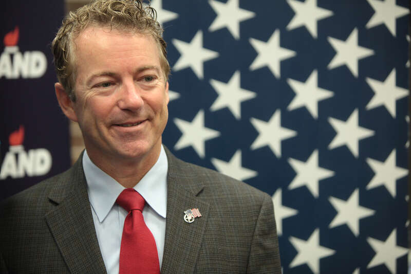 U.S. Senator Rand Paul speaking with supporters on his "The Iowa 10,000 College Tour!" at the UPS Auditorium at Morningside College Sioux City, Iowa.

Please attribute to Gage Skidmore if used elsewhere.