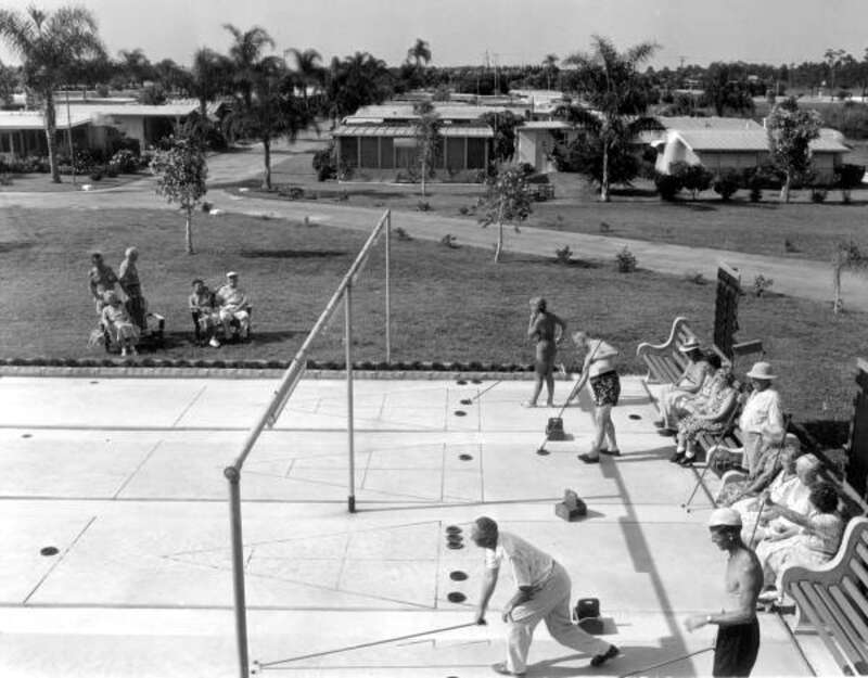 Local call number: c022013
Title: Retirees play shuffleboard at the trailer park: Clearwater, Florida
Date: August 1955
Photographer: http://floridamemory.com/solr-search/results/?q=collection:
Physical descrip: 1 photoprint - b&amp;w - 4 x 5