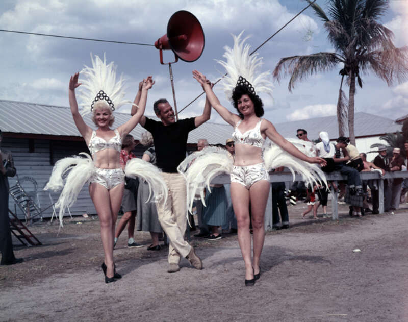 Persistent URL: http://www.floridamemory.com/items/show/252804
Local call number: JJS1990
Title: Ringling Circus performers at winter quarters in Sarasota, Florida
Date: ca. 1950
Physical descrip: 1 transparency - col. - 4 x 5 in.
Series Title: