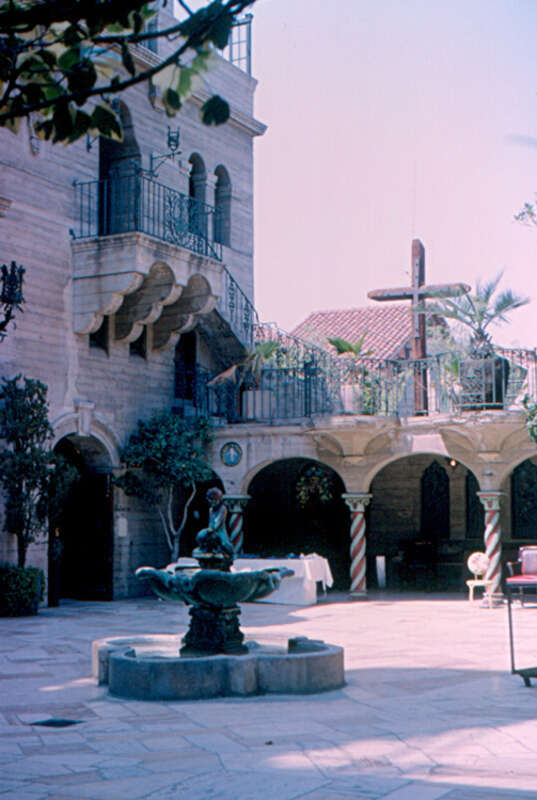 The Mission Inn was built from 1903 to 1931.  It is on of Riverside's leading hotels, and has had many famous guests, including 10 U. S. Presidents.  It was never a mission, but was built in "mission" sty.e.