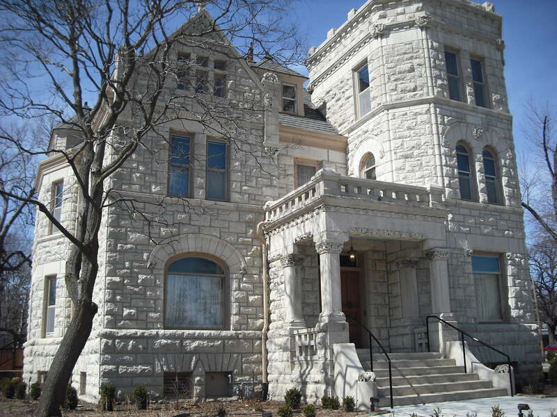 The Roberts House at 13th &amp; Massachusetts.  Also known as the Castle Tea Room.  On NRHP.