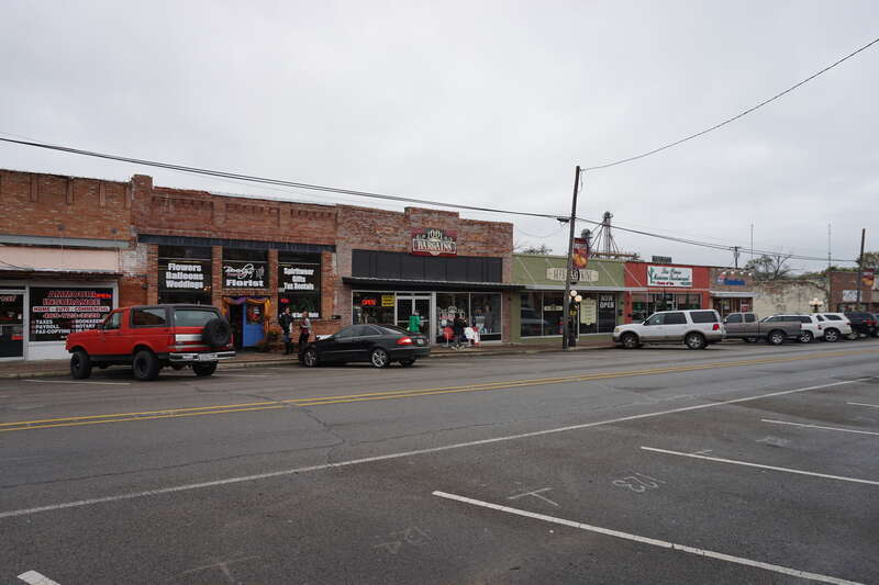 Main Street in Royse City, Texas (United States).