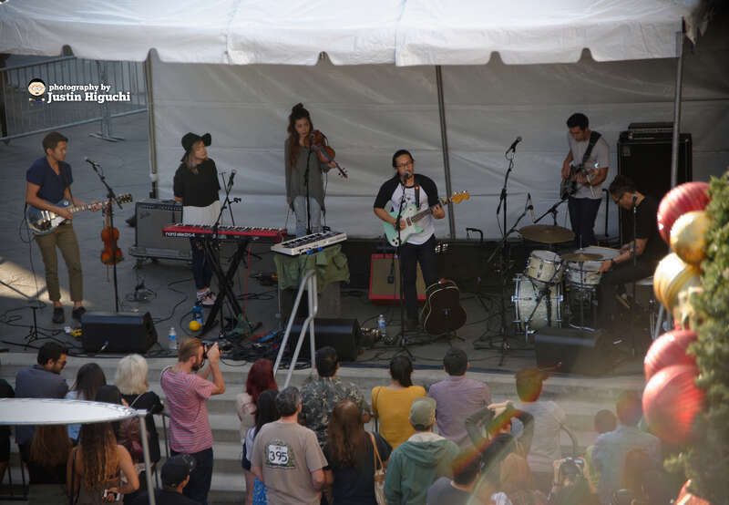 Run River North performing live at the Holidayfest on South Lake Avenue in Pasadena California, on Saturday December 6th, 2014.