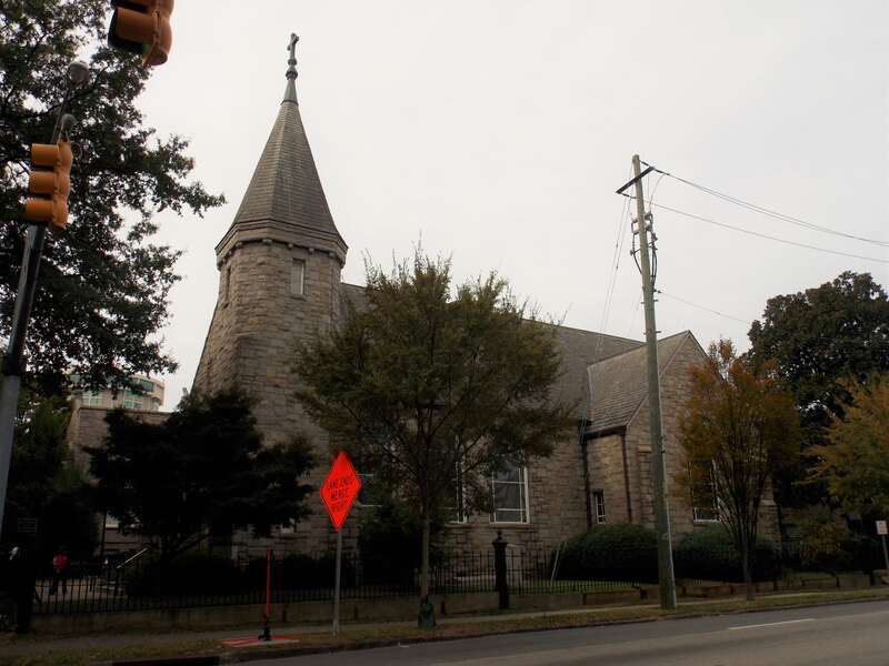 Sacred Heart Cathedral near downtown Raleigh, North Carolina.