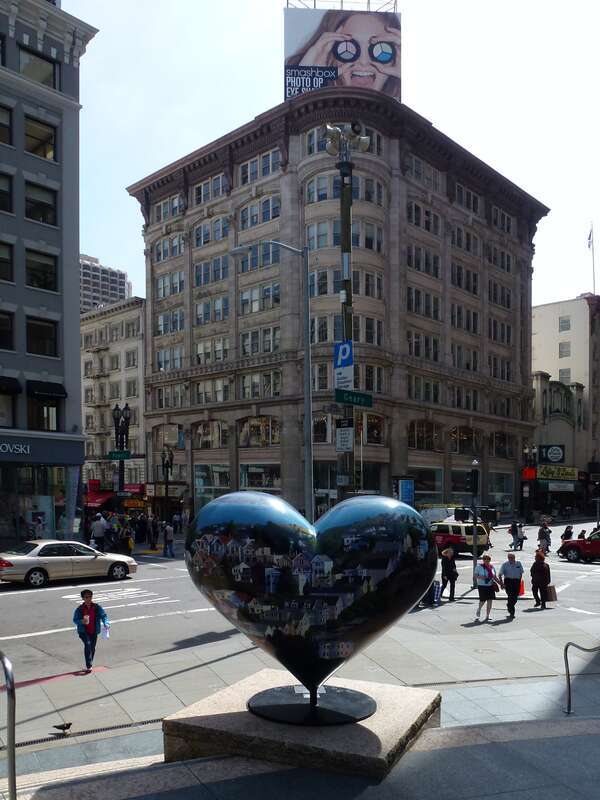 "I love (heart)" Union square  San Francisco, California, USA.