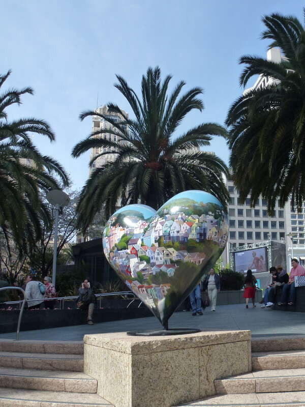"I love (heart)" Union square  San Francisco, California, USA