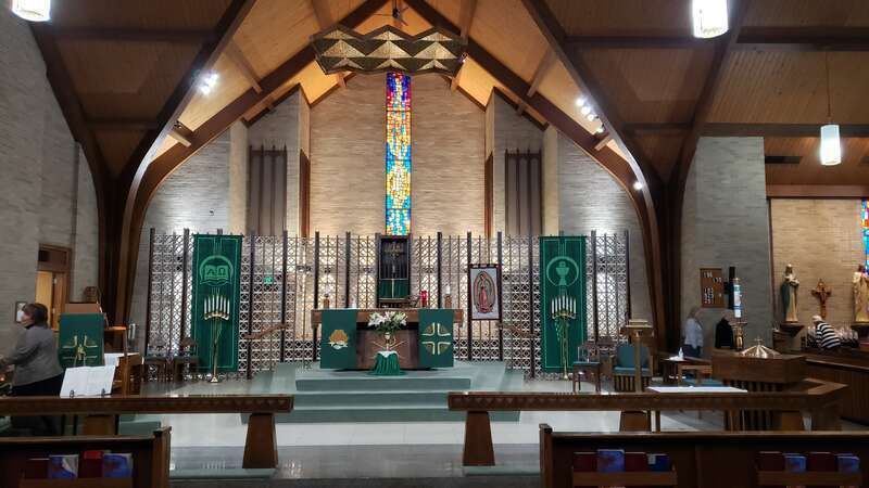 Sanctuary of St. Teresa from the East aisle