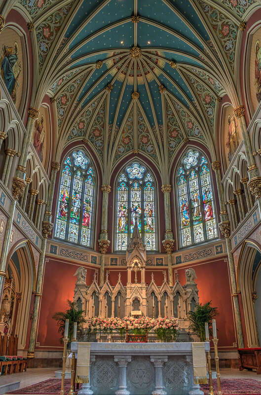 pulpit and communion table