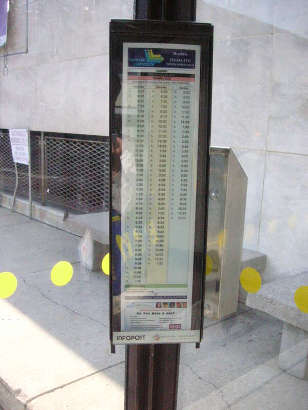 schedule of bus for Canada