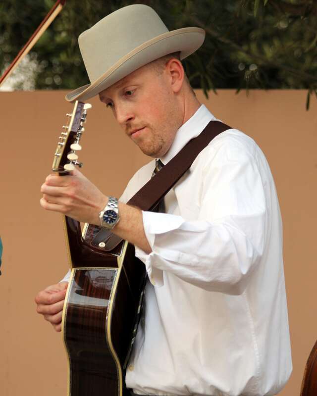 Scott on guitar in Monrovia, California. Please visit these wonderful people at 

www.SoKattywompus.com