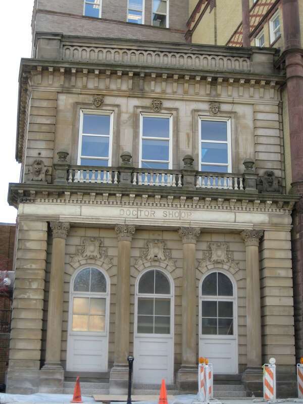 The Shoop Building in Racine, Wisconsin, listed on the National Register of Historic Places.