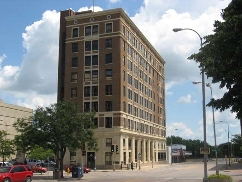 National Bank Building in downtown Sioux Falls, South Dakota, USA.