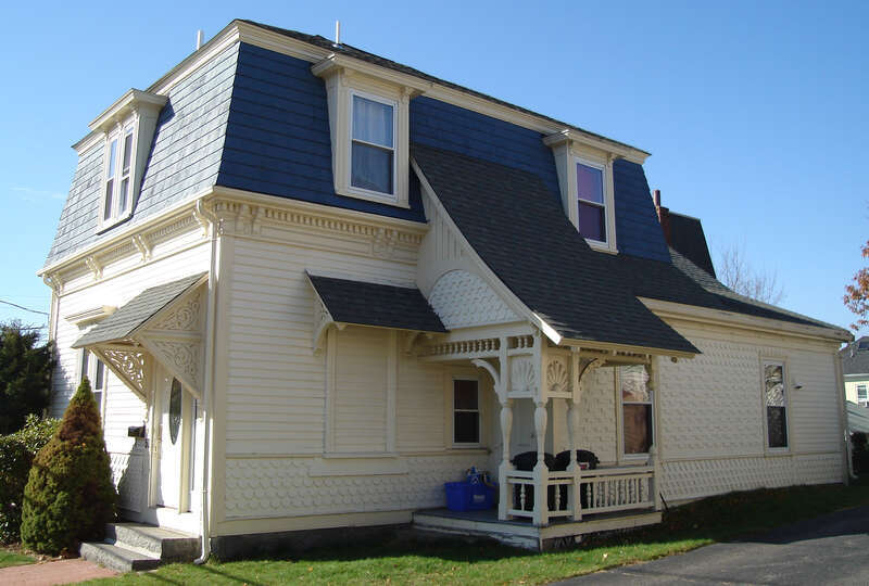 Solon Dogget House in Quincy, Massachusetts, built in 1872 and added to the National Register of Historic Places in 1989. External link: http://thomascranelibrary.org/htm/299.htm