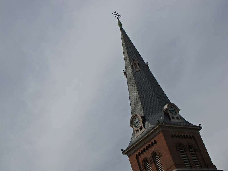 Steeple at St. Anne's Episcopal Church in Annapolis, Maryland.
More at The Schumin Web:
<a href="https://www.schuminweb.com/2013/04/13/i-went-out-in-search-of-places-with-harbors-2/" rel="noreferrer