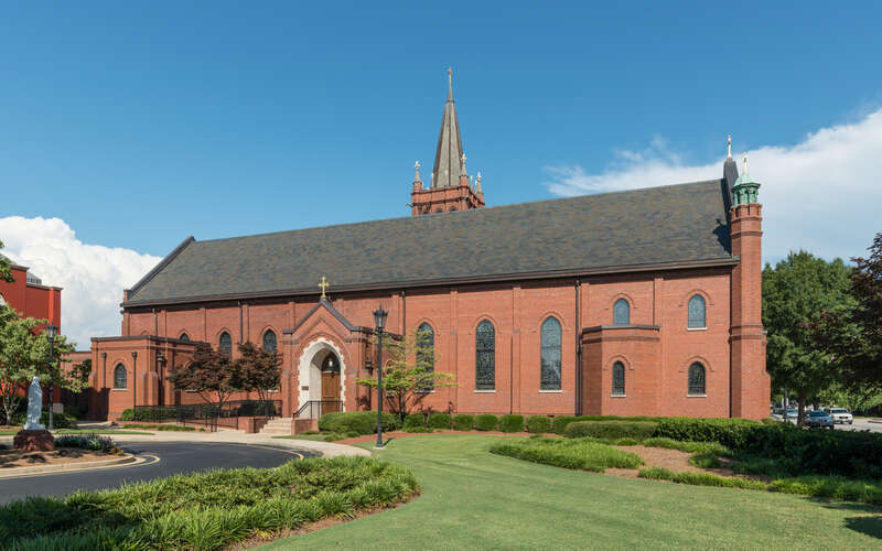 A west view of St. Mary's church, Greenville, South Carolina