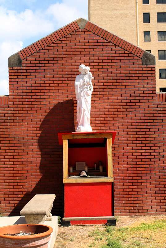 Statue of St. Joseph at the Cathedral of the Immaculate Conception in Lake Charles, Louisiana.