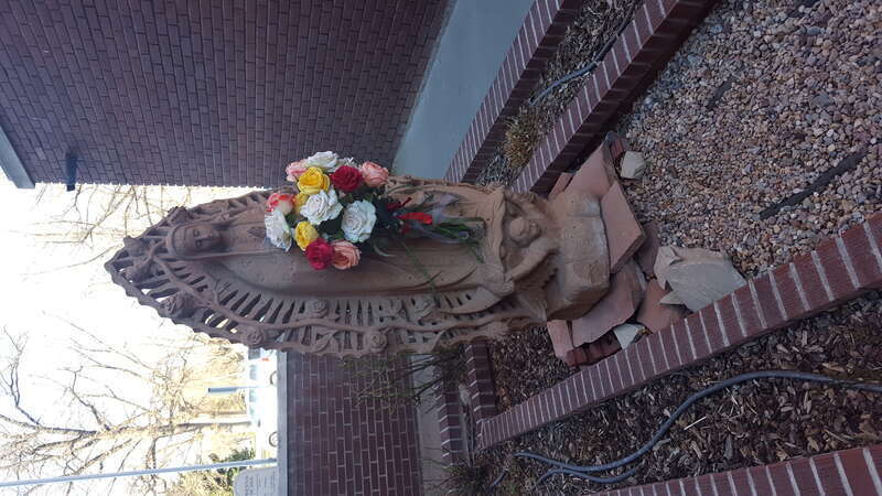 Statue of Saint Mary at Saint Edward the Confessor Catholic Church in Twin Falls Idaho