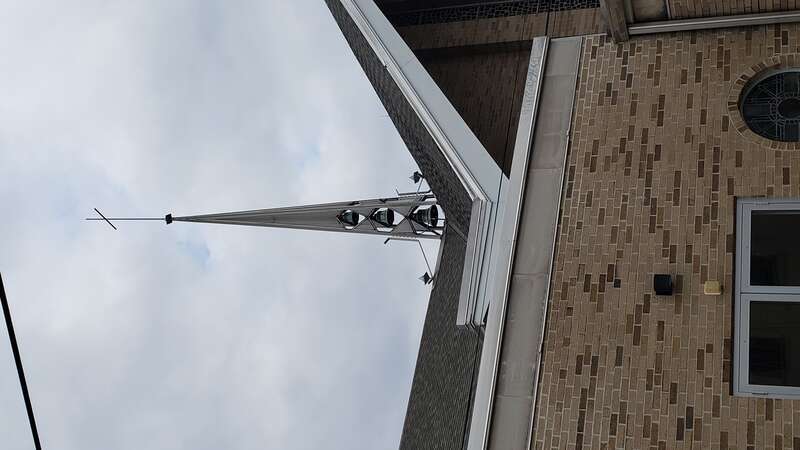 Steeple and bells of St Teresa