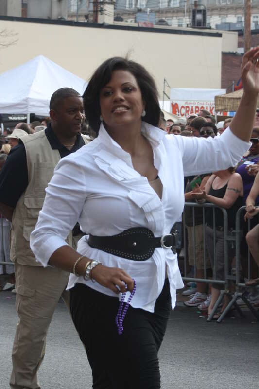 Baltimore, MD Mayor Stephanie Rawlings-Blake at the Baltimore Pride Parade on June 19, 2010