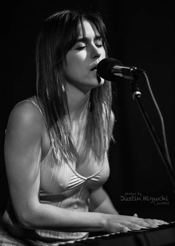Susy Sun performing live in the Out of Order bar at Tenants of the Trees in Silverlake, Los Angeles, California, on Wednesday, January 4, 2016.