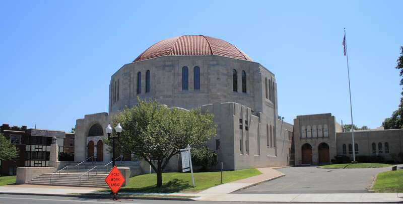 The Temple Beth Israel, 701 Farmington Ave., a Registered Historic Place in West Hartford, Connecticut