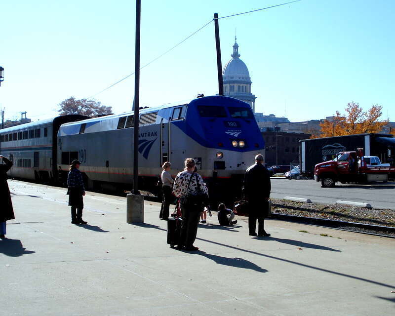 First leg of my journey to Florida, The Texas Eagle to Chicago. It was sunny and 70° when I left.