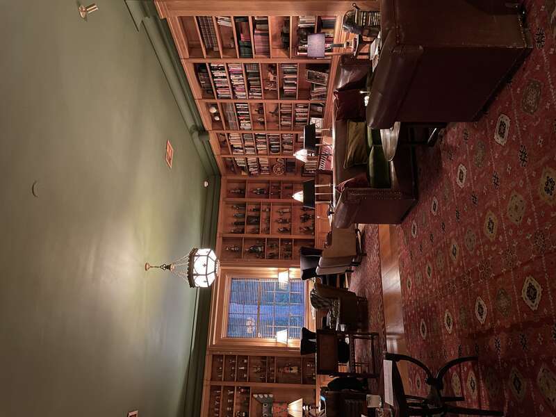 This is the library at Los Poblanos Historic Inn