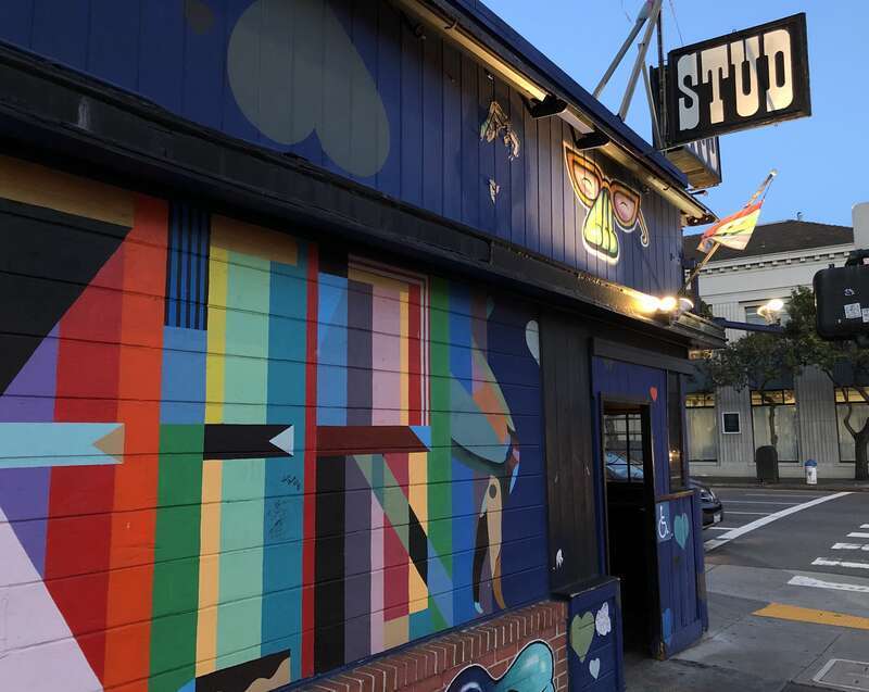The Stud is a historic gay bar at 9th St and Harrison St in South of Market, San Francisco.