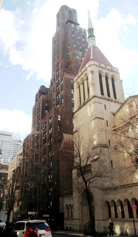 The Towne House apartment building at 108 (106-114) East 38th Street between Park and Lexington Avenues in the Murray Hill neighborhood of Manhattan, New York City was built in 1930 and was designed by Bowden &amp; Russell with Emery Roth in the Art