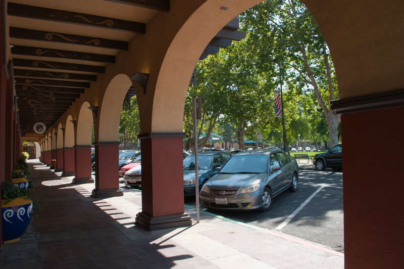 Todos Santos Plaza is the center point for the city of Concord, located 30 miles northeast of San Francisco.
The city was founded in 1869 by three men who are the "Todos Santos" - Don Salvio Pacheco, his son Don Fernando Pacheco, and son-in-law Don