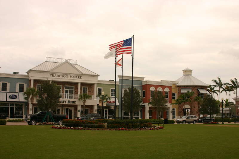 The town square of Tradition, Florida.