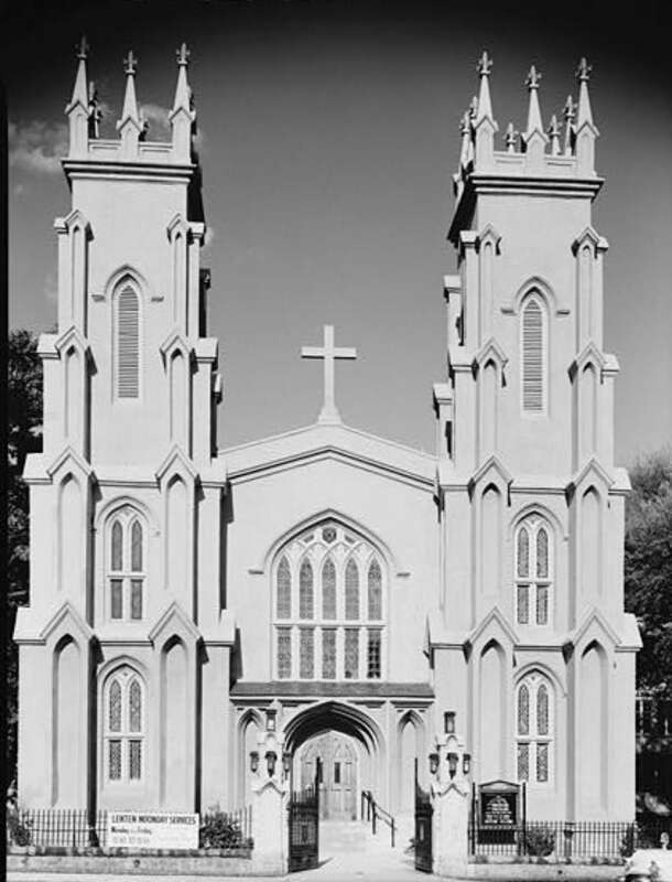 Trinity Episcopal Church, Sumter &amp; Gervais Streets, Columbia  (Richland County, South Carolina) - cropped




This file comes from the Historic American Buildings Survey (HABS), Historic American Engineering Record (HAER) or Historic American