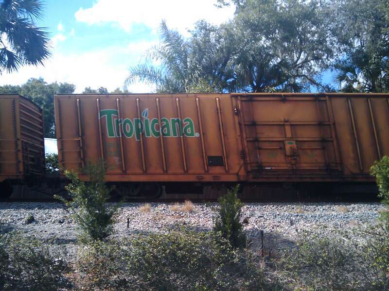 This freight train was moving fairly quickly at the time :-)