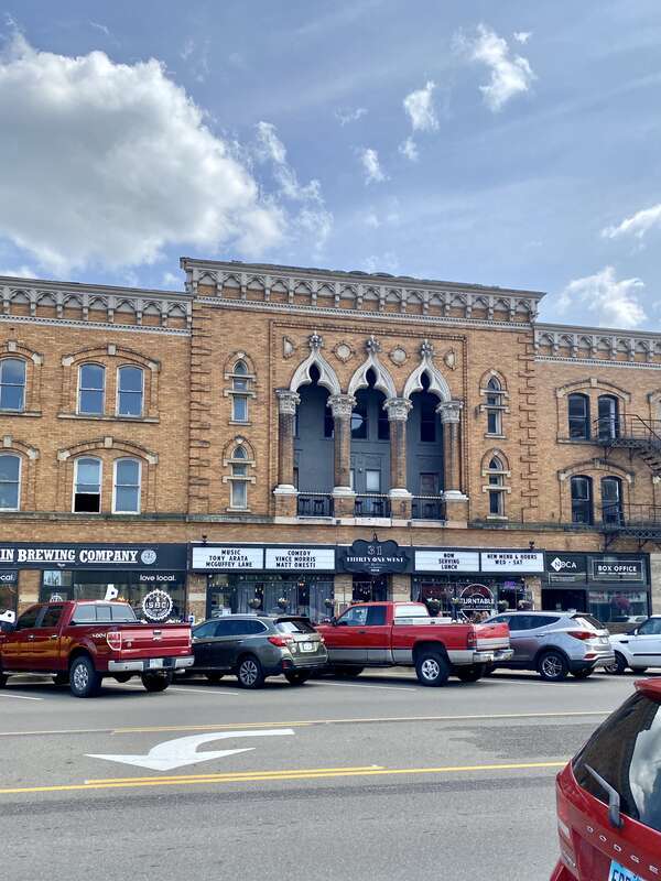 Built in 1902-03, this Venetian Gothic Revival-style building caught fire shortly after its completion, with it being rebuilt in 1904.  Known as the Union Block, the building has housed various businesses and organizations, including the